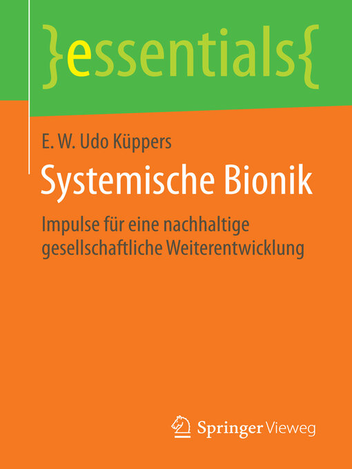 Title details for Systemische Bionik by E. W. Udo Küppers - Available